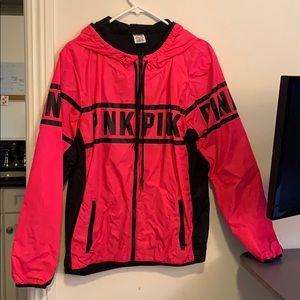 Pink Windbreaker Jacket